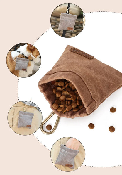 Dog Training Snack Bag Outdoor Travel Pet Dog Treat Pouch Portable Oil Resistance Food Dispenser Bag Durable Pet Accessories