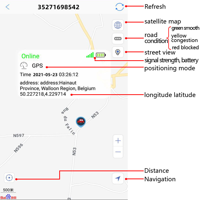 Pet Collar With Gps Tracker Waterproof Anti-Lost Dog Collar For Dogs Cats Outdoor Long Standby Footprint Tracking Locator Items