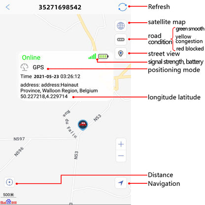 Pet Collar With Gps Tracker Waterproof Anti-Lost Dog Collar For Dogs Cats Outdoor Long Standby Footprint Tracking Locator Items