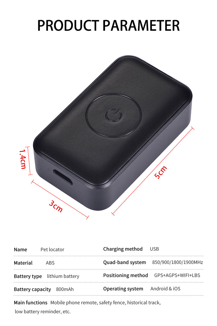 Pet Collar With Gps Tracker Waterproof Anti-Lost Dog Collar For Dogs Cats Outdoor Long Standby Footprint Tracking Locator Items